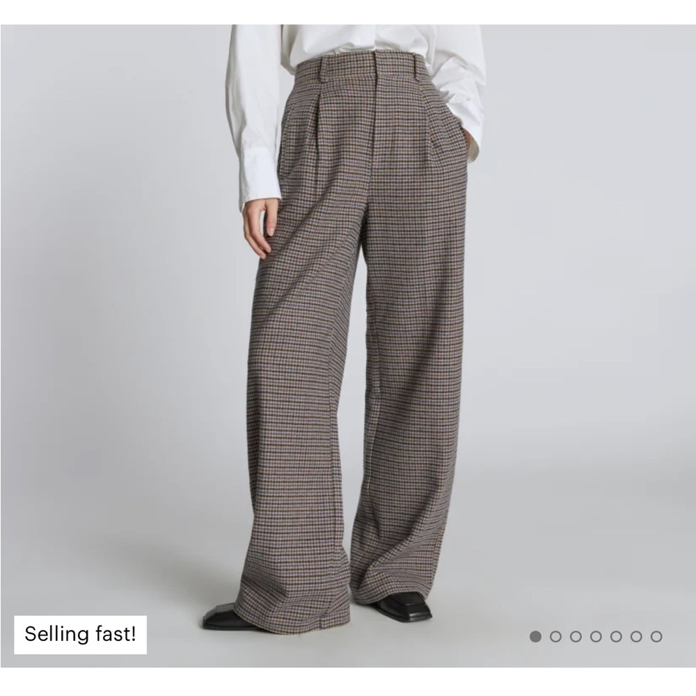 Everlane Wide Leg Wool Blend Trousers